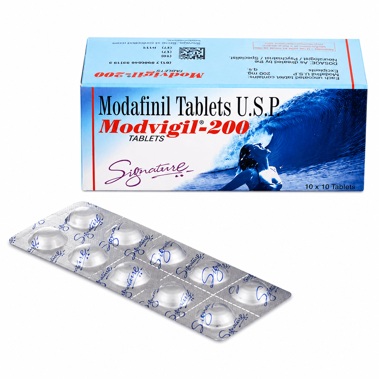 Модафинил Modvigil-200 – Умното Хапче 10 Таблетки | HAB Pharma | България